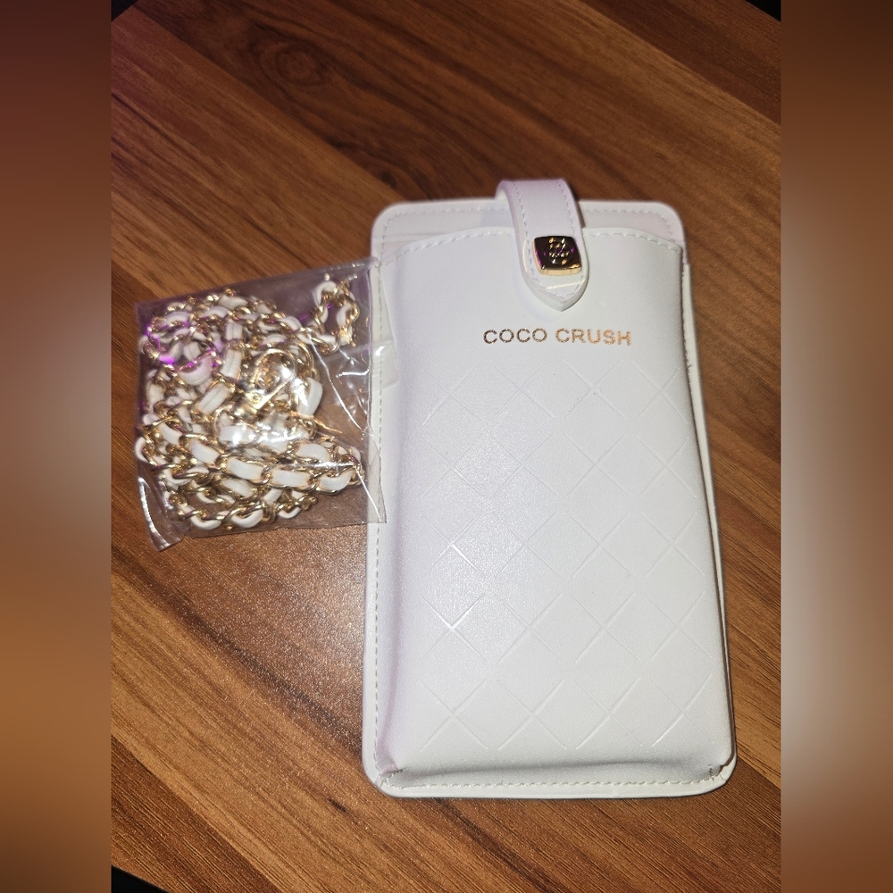 Limited Edition Coco Chanel Crossbody Phone Bag (White)
